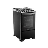 Fogão 4 Bocas Dako Magister Grill Preto Com Mesa Inox Bivolt - Preto - 2