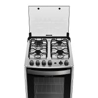 Fogão 4 Bocas Dako Magister Grill Preto Com Mesa Inox Bivolt - Preto - 3