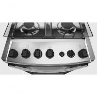 Fogão 4 Bocas Dako Magister Grill Preto Com Mesa Inox Bivolt - Preto
