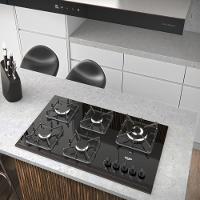 Cooktop 5 Bocas Dako Diplomata Mesa De Vidro Preto Bivolt - 8