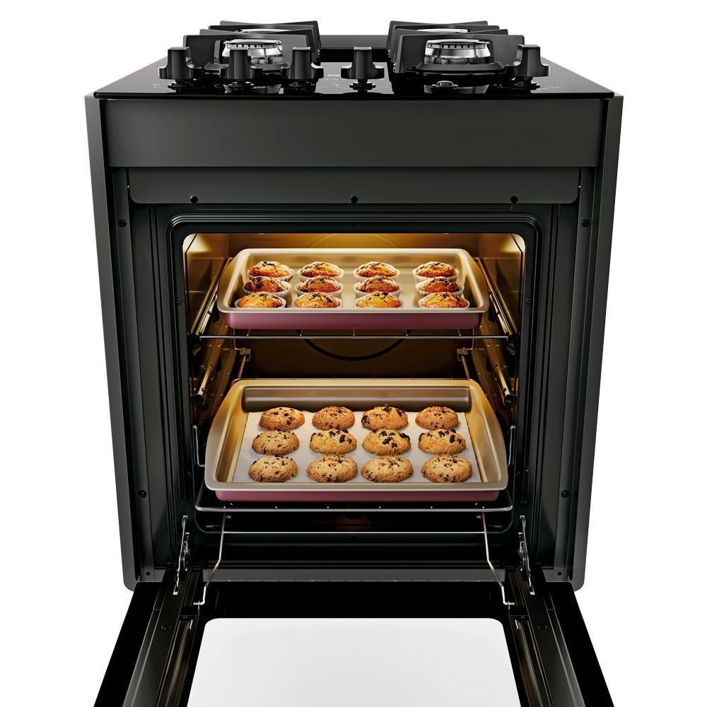 Fogão 4 Bocas De Embutir Dako Supreme Mesa De Vidro Preto Bivolt - 6