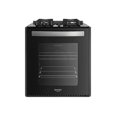 Fogão 4 Bocas De Embutir Dako Supreme Mesa De Vidro Preto Bivolt