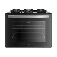 Fogão 5 Bocas Embutir Dako Supreme Mesa De Vidro Bivolt - Preto Preto - 1