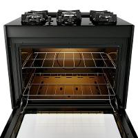 Fogão 5 Bocas Embutir Dako Supreme Mesa De Vidro Bivolt - Preto Preto - 5