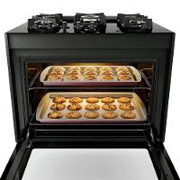 Fogão 5 Bocas Embutir Dako Supreme Mesa De Vidro Bivolt - Preto Preto - 6