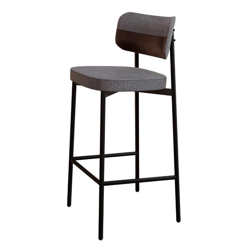 Banqueta Alta Alloa Corriente Preto/courino Preto -est.preta - 6