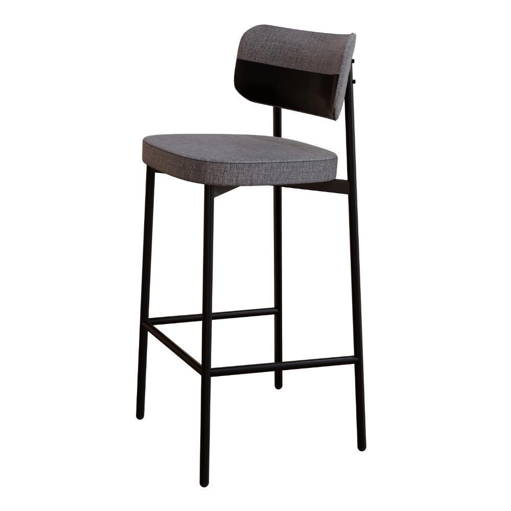 Banqueta Alta Alloa Corriente Preto/courino Preto -est.preta - 7