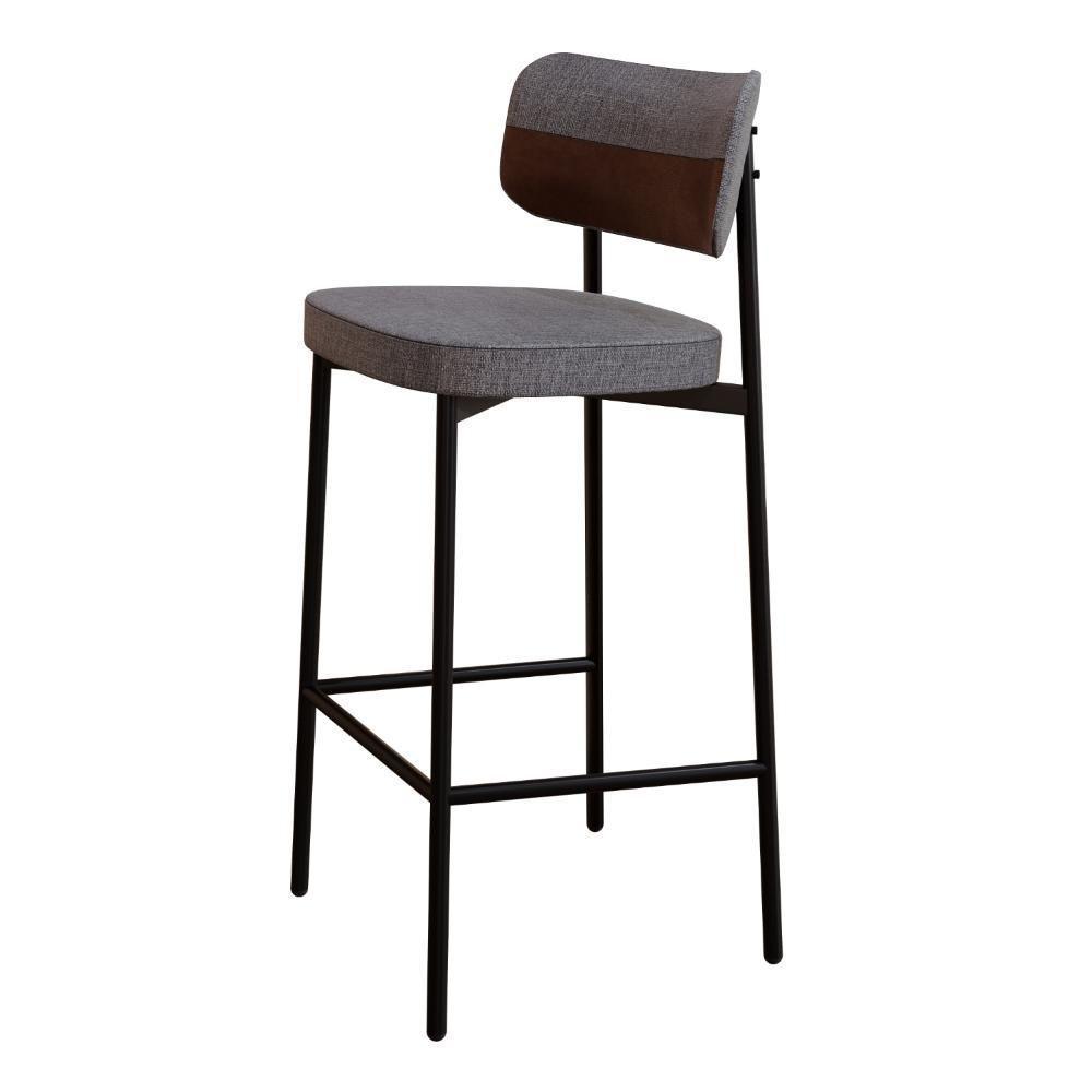 Banqueta Alta Alloa Corriente Preto/courino Preto -est.preta - 8