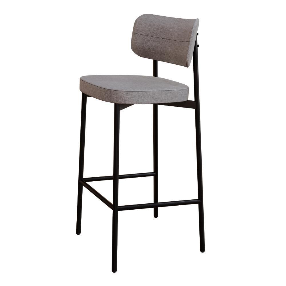 Banqueta Alta Alloa Corriente Preto/courino Preto -est.preta - 9