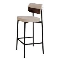 Banqueta Alta Alloa Corriente Preto/courino Preto -est.preta - 1