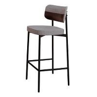 Banqueta Alta Alloa Corriente Preto/courino Preto -est.preta - 10