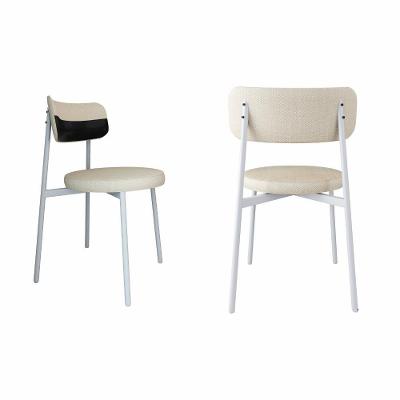 Conjunto 2 Cadeiras De Jantar Kyta Corriente Cinza/courino Café -est.branca