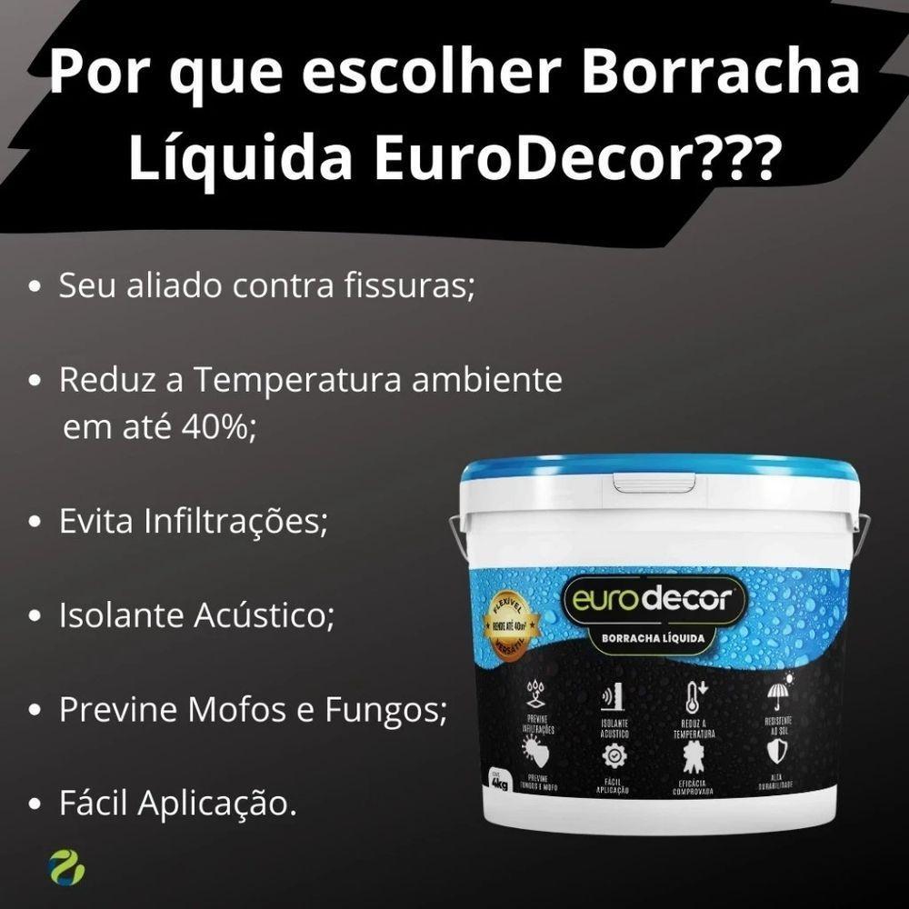 Borracha Liquida 12kg Flexível Solução Mofo Impermeabilização Acabamento Acetinado Vermelho Telha - 3