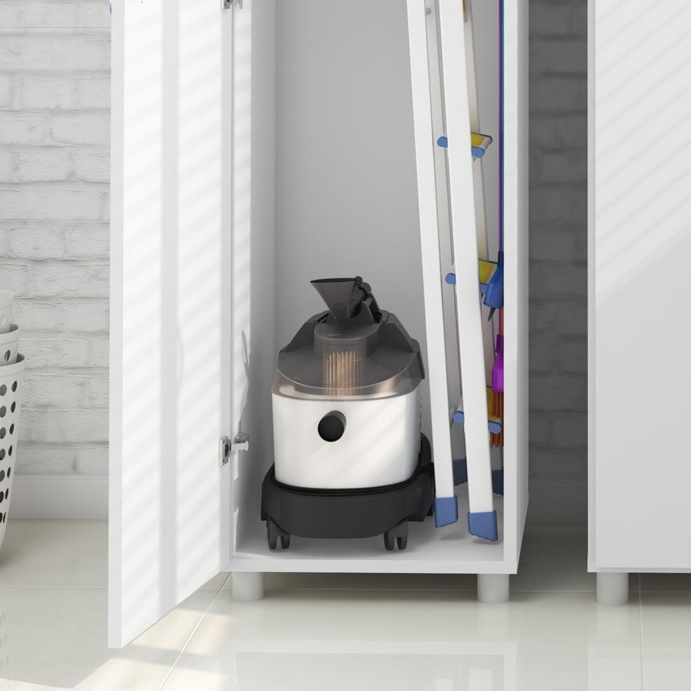 Armário Lavanderia Multiuso Com 1 Porta Cr30004 Branco - 3