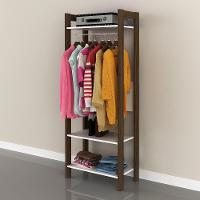 Armário Closet Com Prateleira Cr35007 Branco/Nogal - 1