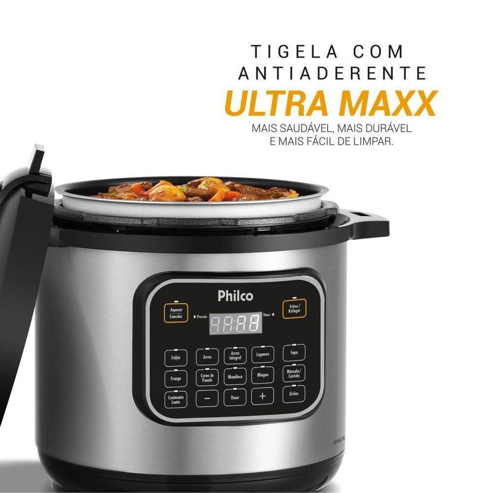 Panela de Pressão Multifuncional Philco 8L PPP80 12 Funções 220V - 4