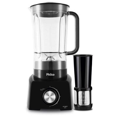 Liquidificador Philco PLQ800P 900W 2 e 7L com Autolimpeza 4 Velocidades Preto 110V