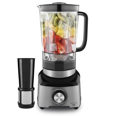 Liquidificador Philco Inox Turbo 1200W Com 12 Velocidades + 3 Funções E Jarra De 3 Litros - PLQ1350 220V