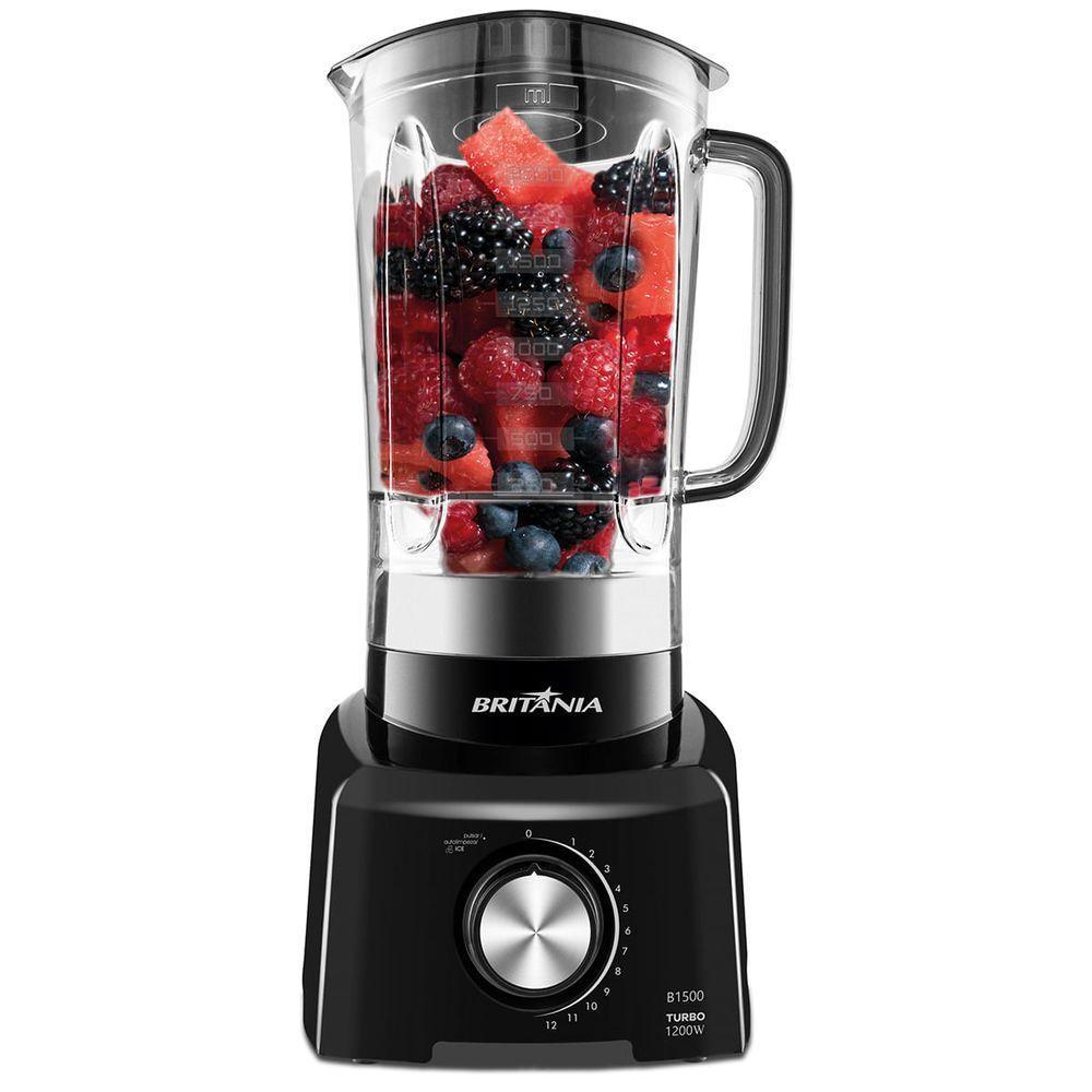 Liquidificador Britânia B1500P Turbo 12 Velocidades 110V - 4