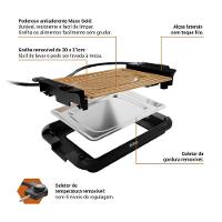 Churrasqueira Elétrica Philco Antiaderente Gold Pcq10a 220v - 5