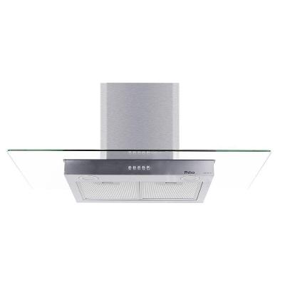 Coifa de Parede Philco PCO90I 90cm Inox e Vidro com Exaustor Depurador LED Prata 110V