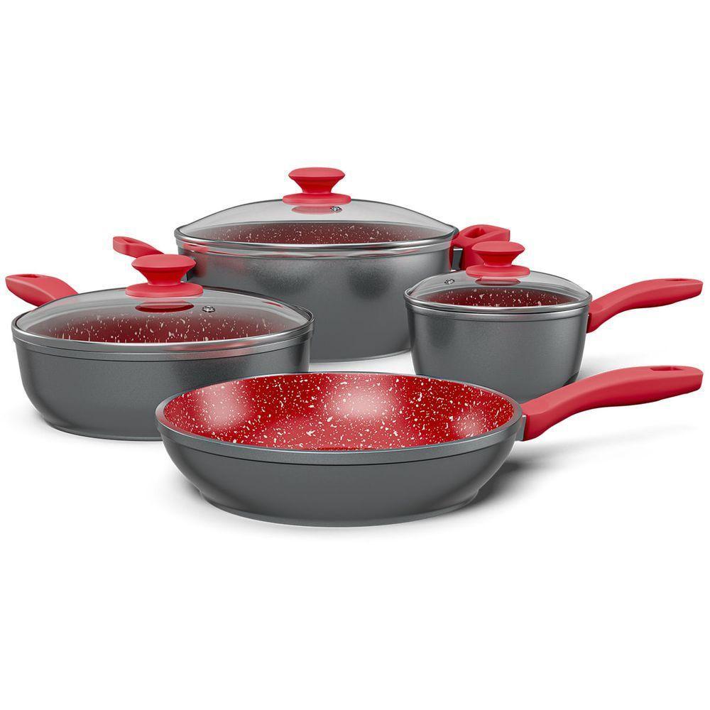 Conjunto De Panelas Philco Redstone PKT407 4 Peças - 4