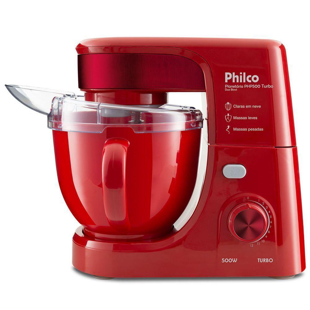 Batedeira Planetária Philco PHP500V Vermelha Turbo 700W 220V - 4