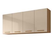 Armário De Cozinha Com Balcão Belém 2 Portas 6 Gavetas Amêndoa Off - 3