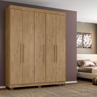 Guarda-roupa Portugal 5 Portas 4 Gavetas Amêndoa - 1