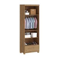 Guarda-roupa França 2 Portas 1 Gavetas Amêndoa - 2
