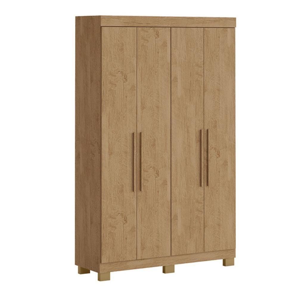 Guarda-roupa Bélgica 4 Portas 2 Gavetas Amêndoa - 2