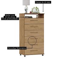 Cômoda Veneza 6 Gavetas Amêndoa - 2