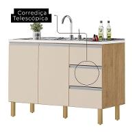 Cozinha Isabela 6 Peças Amêndoa Off White - 2