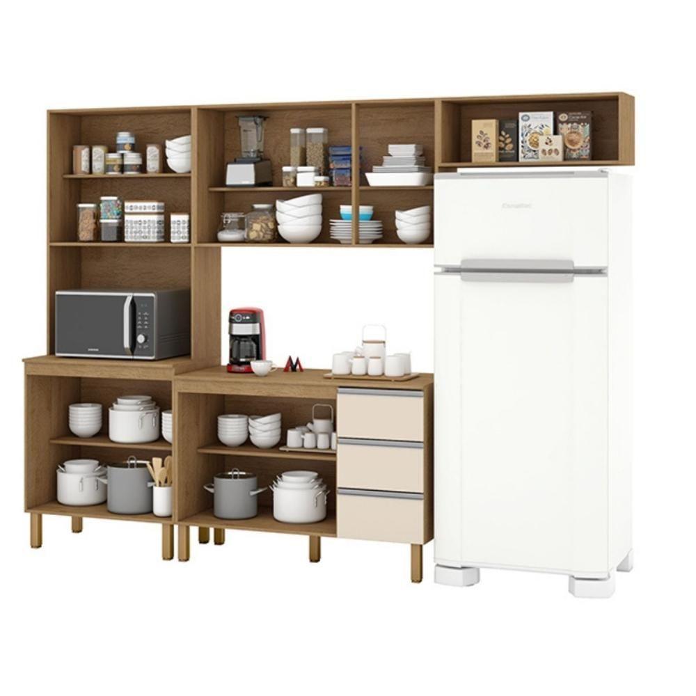 Cozinha Isabela 4 Peças Amêndoa Off White - 2