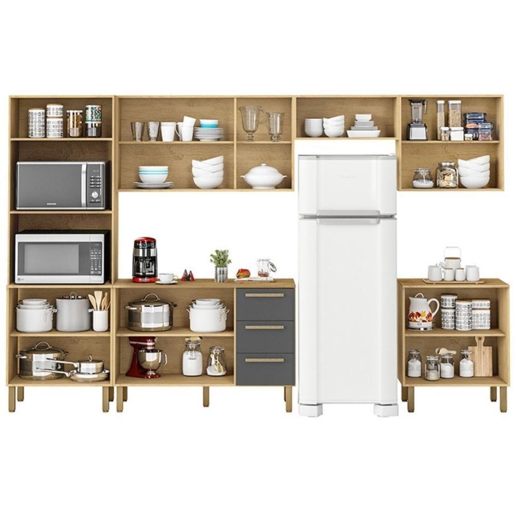 Cozinha Clarice 6 Peças Torre Quente Am-am-grafite - 2