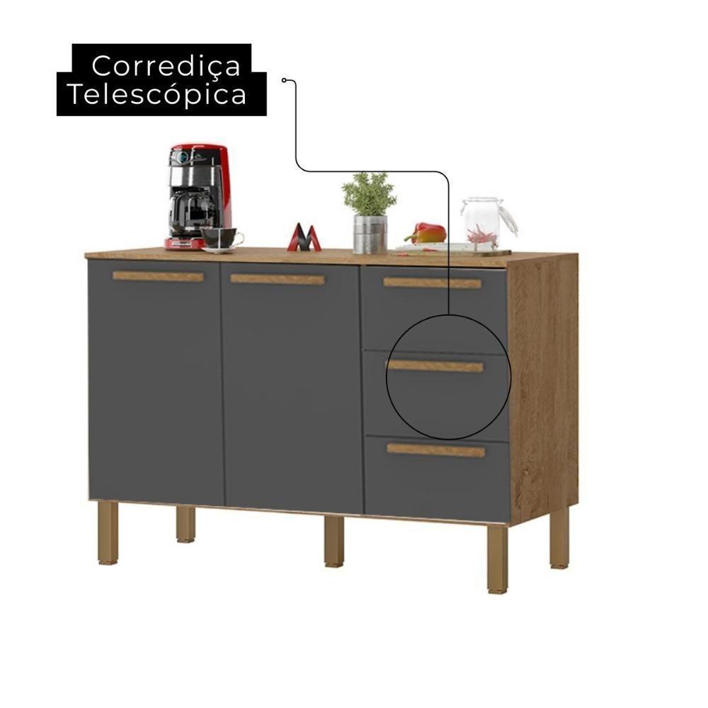 Cozinha Clarice 6 Peças Torre Quente Am-am-grafite - 3