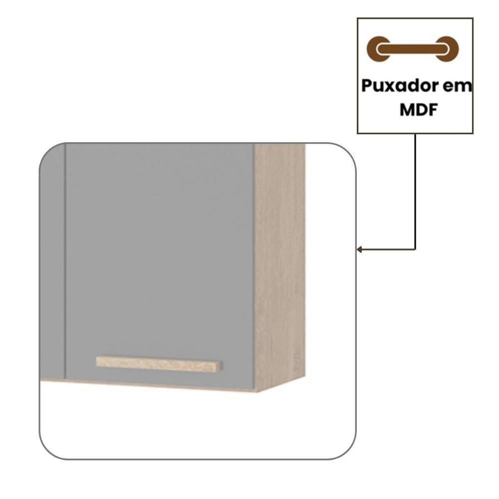 Aéreo Clarice 1,60 Mt 4 Portas Amêndoa Grafite - 2