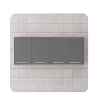 Aéreo Clarice 1,60 Mt 4 Portas Amêndoa Grafite - 3