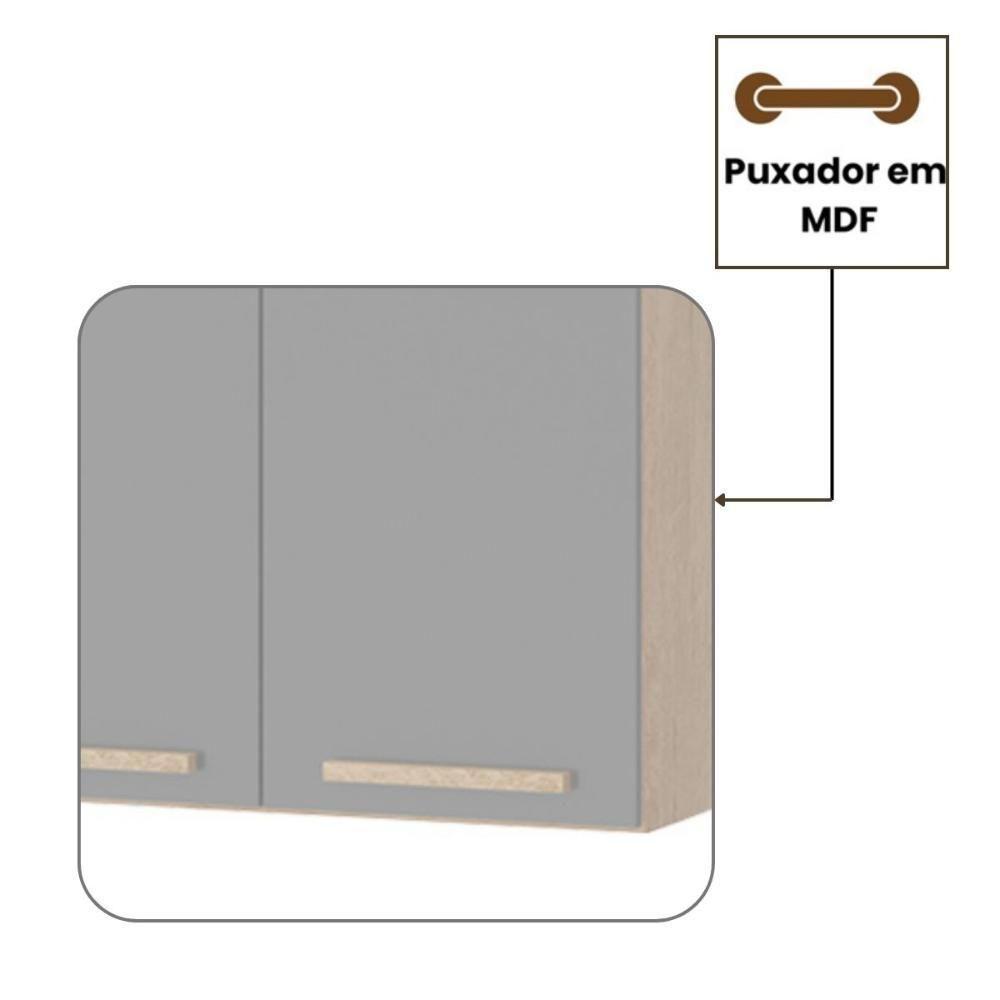 Aéreo Clarice 1,20 Mt 3 Portas Amêndoa Grafite - 3