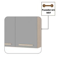 Aéreo Clarice 1,20 Mt 3 Portas Amêndoa Grafite - 3