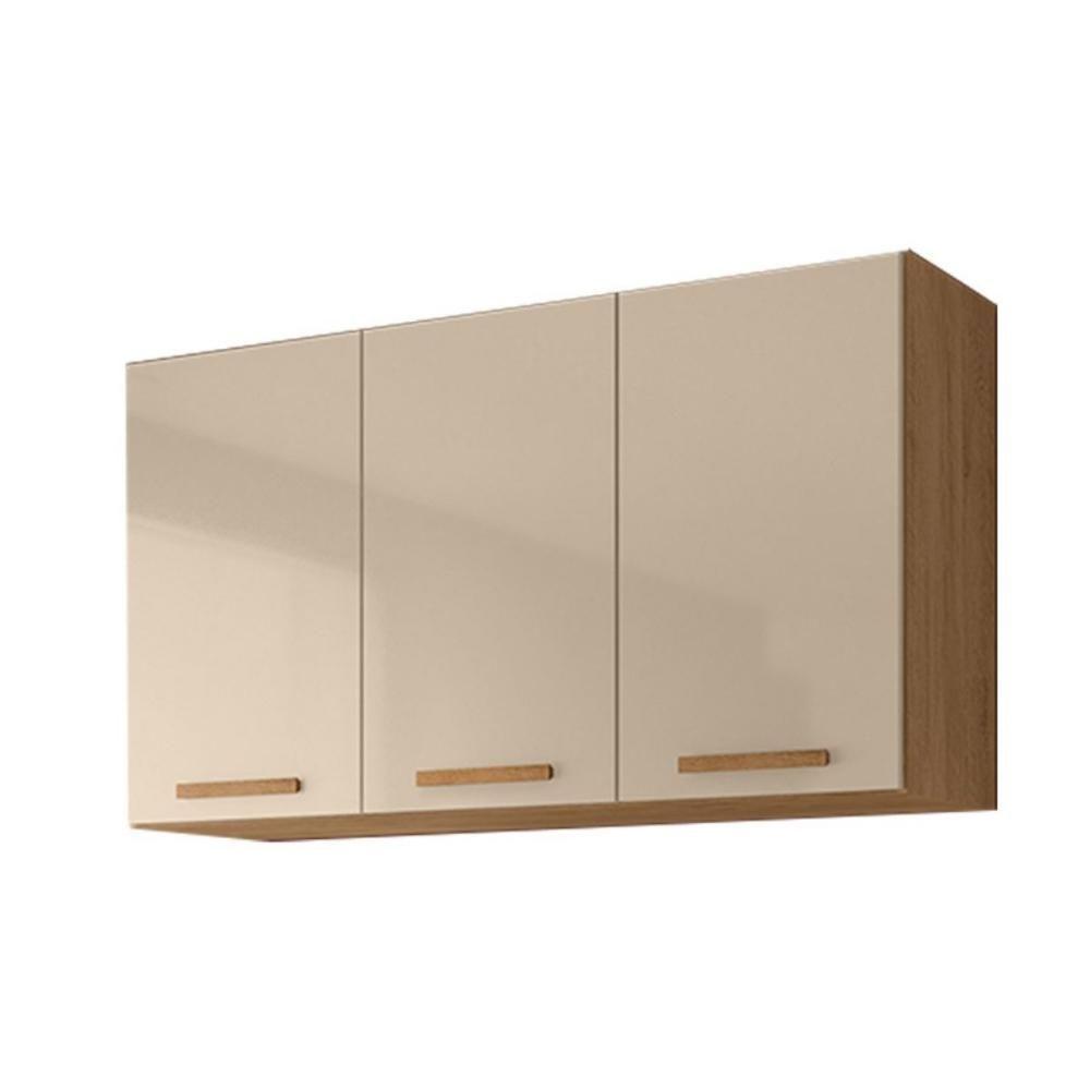 Aéreo Clarice 1,20 Mt 3 Portas Amêndoa Off White - 1