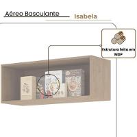 Aéreo Basculante Cozinha Isabela Amêndoa Off White - 2