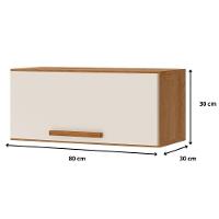 Aéreo Basculante Cozinha Clarice Amêndoa Off White - 2