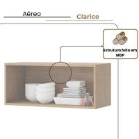 Aéreo Basculante Cozinha Clarice Amêndoa Off White - 3