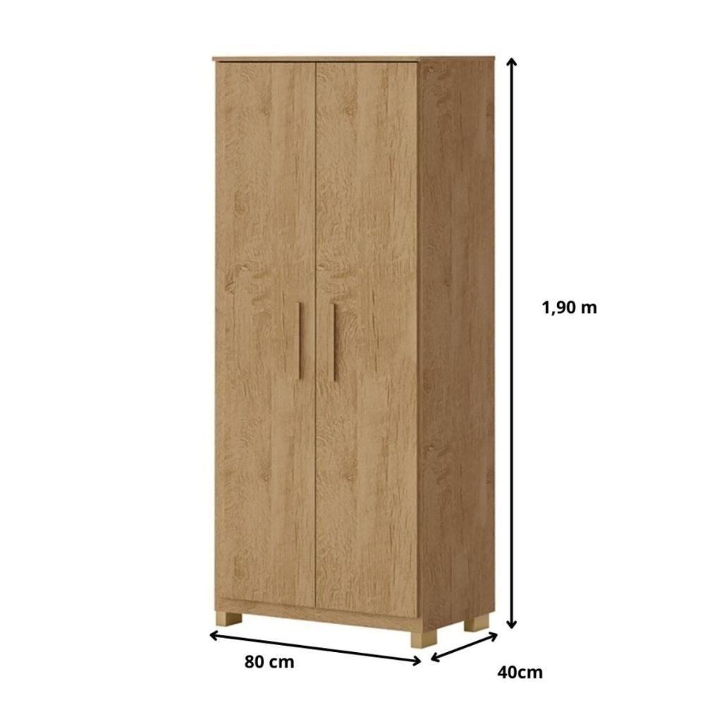 Armário Multiuso Espanha 2 Portas Amêndoa - 2