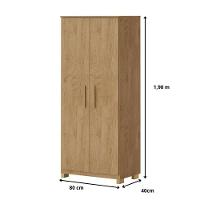 Armário Multiuso Espanha 2 Portas Amêndoa - 2