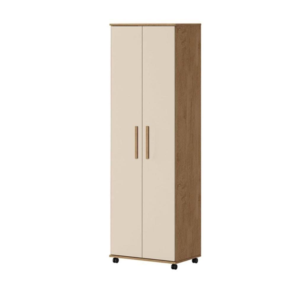 Armário Multiuso Canadá 2 Portas Amêndoa Off White - 1