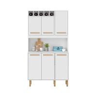 Armário De Cozinha Thaís 1,07 Mt 6 Portas Branco - 1