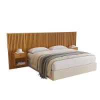 Cabeceira Cama Casal Sonhar Ripada Com 2 Mesas Cabeceira Jcm Cinamomo - 2