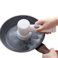 Escova Limpeza Elétrica Multiuso Sem Fio Giratória Cozinha Banheiro Recarregável - 5